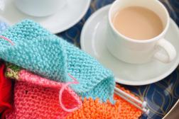 Tea and knitting