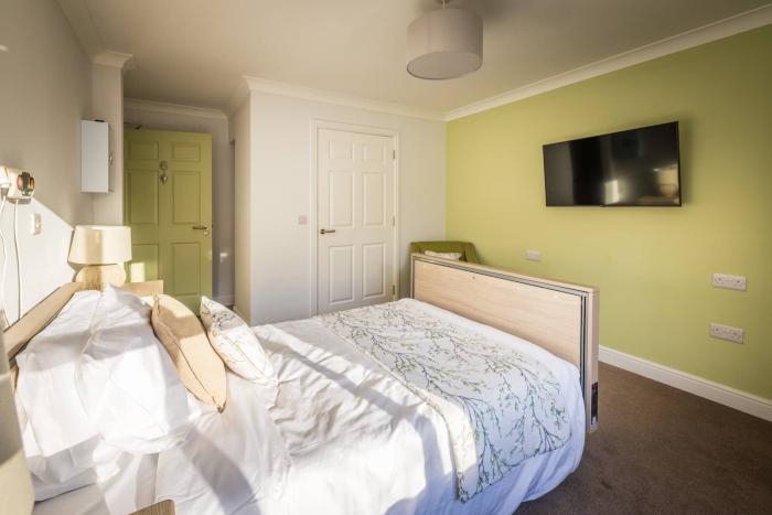 Image of a bed in a bedroom