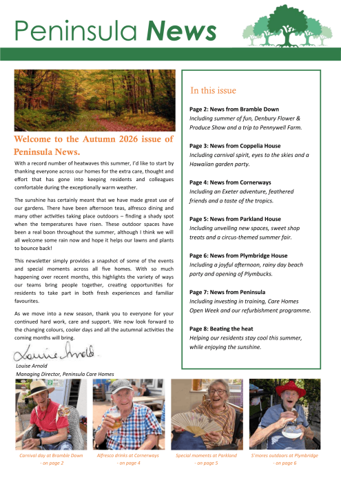 Autumn Newsletter