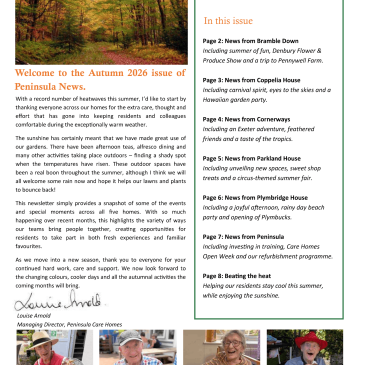 Autumn Newsletter