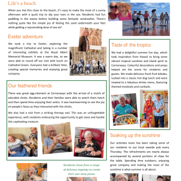 Extract from Cornerways Autumn Newsletter