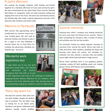 Plymbridge Autumn News Extract